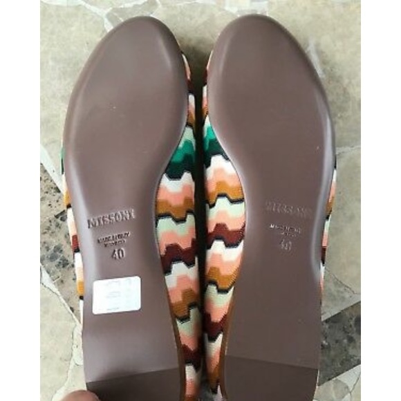Missoni zig- zag so 9 made in Italy flats - Picture 4 of 7